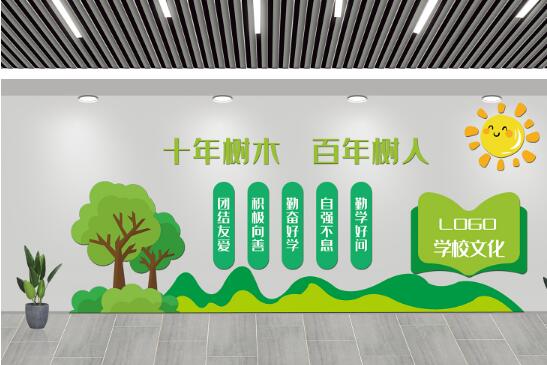 校園文化墻設(shè)計，不同的場合有不同的風(fēng)格